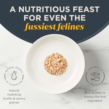 Reveal Natural Wet Cat Food, 12 Count, Grain Free, Limited Ingredient Canned Food for Cats, Fish Variety in Broth, 2.47 oz Cans