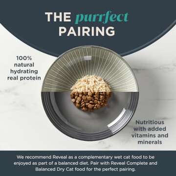 Reveal Natural Wet Cat Food, 12 Count, Grain Free, Limited Ingredient Canned Food for Cats, Fish Variety in Broth, 2.47 oz Cans