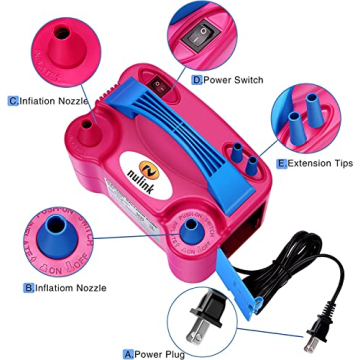 NuLink 600W Electric Balloon Pump for Party Decorations