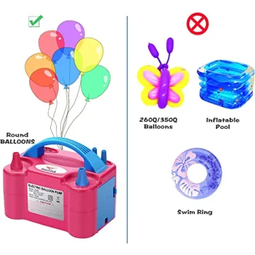 NuLink 600W Electric Balloon Pump for Party Decorations