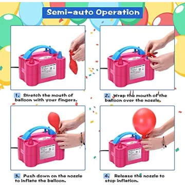 NuLink 600W Electric Balloon Pump for Party Decorations
