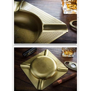 Pure Copper Cigar Ashtray Elegant Mens Gift