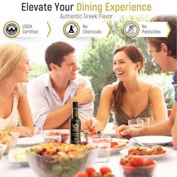 LACONIAN LEGACY Authentic Olive Oil Extra Virgin - Rich in Polyphenols & Antioxidants - First Cold Pressed from Single Source, Estate-Grown Athinolia Greek Variety Olives - Certified Organic - 500ml