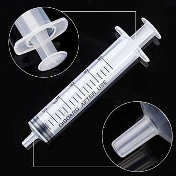 20 Pack Precision Plastic Syringes for Measuring Solutions