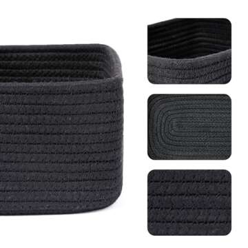 MiniArk Shelf Storage Baskets for Organizing | Closet Organizer Bins | Small Baskets | Toy Basket | ...