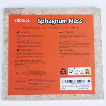 Yilotuce Premium Sphagnum Moss for Plants, 3.2 oz Brick