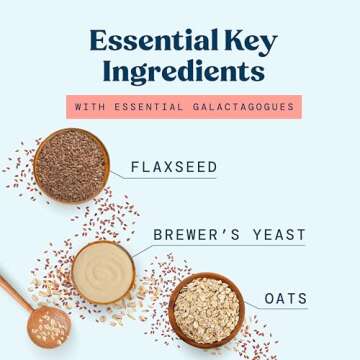 Lactation Cookies Breastfeeding Supplement - Chocolate Chip - Support Mothers Breast Milk Supply Increase - with Brewers Yeast Powder, Oat Flour, and Flax for Lactation - Fenugreek Free - 1.25 LBS