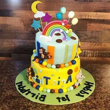 Vibrant Rainbow Cake Toppers for Celebrations  - All Occasions