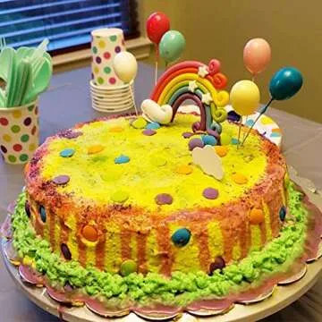 Vibrant Rainbow Cake Toppers for Celebrations  - All Occasions
