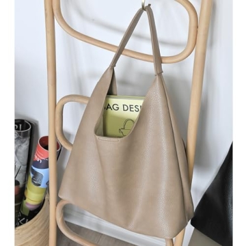 HOXIS Stylish Soft Vegan Leather Hobo Bag for Women