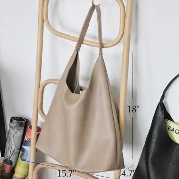HOXIS Stylish Soft Vegan Leather Hobo Bag for Women