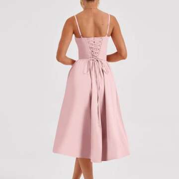 Elegant Corset Sundress with Pockets for Women