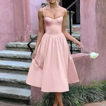 Elegant Corset Sundress with Pockets for Women