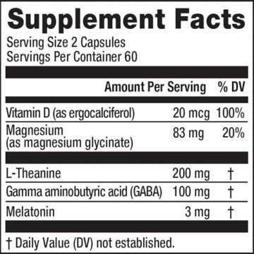 Natural Vitality Calm Sleep Magnesium Supplement, Melatonin & Magnesium Citrate, Sleep Aid Capsules, Gluten Free, Vegan, Non-GMO, Helps The Body Ease Into Sleep, 120 Capsules