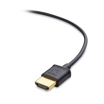 Cable Matters 2-Pack Ultra Thin HDMI Cable 6 ft, Support 4K@60Hz, Ultra Slim HDMI Cable 4K Rated with Ethernet, HDR Support for PS5, Xbox Series X/S, RTX4090/3090, RX 7900/7800, Apple TV, and More
