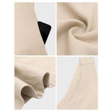 VIUTIL Womens Linen Mini Dress Low Back Casual Beach Vacation Dress 2025 Summer Short Dresses, Nude Khaki, X-Small