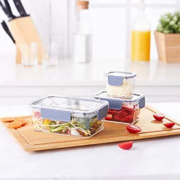 10-Piece Airtight Food Storage Containers - Durable Tritan Plastic