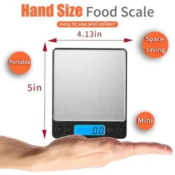 YONCON Digital Kitchen Scale - High Accuracy, Compact Design