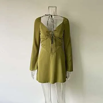 XLLAIS Puff Sleeve Mini Dress: Chic & Comfy Style