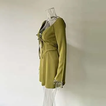 XLLAIS Puff Sleeve Mini Dress: Chic & Comfy Style