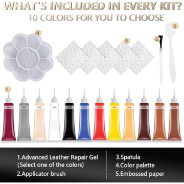 Advanced Leather Repair Gel for All Your Leather Needs, Perfect for Car Seats and Furniture Repairs