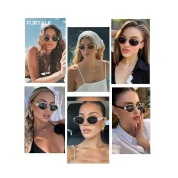 FURTALK Retro Polarized Sunglasses for Women - UV400 Quality