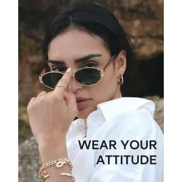 FURTALK Retro Polarized Sunglasses for Women - UV400 Quality