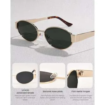 FURTALK Retro Polarized Sunglasses for Women - UV400 Quality