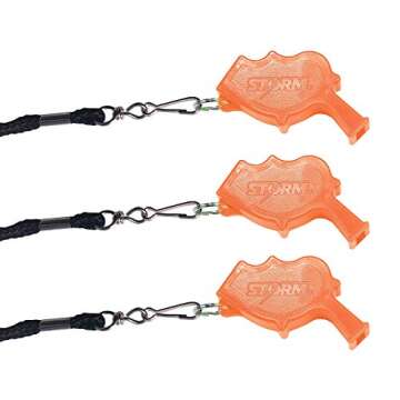 Product Movement Storm World's Loudest Outdoor Safety Whistle | Emergency, Marine, Police, Underwate...
