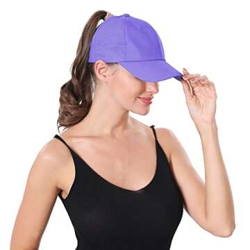 Stylish Criss Cross Ponytail Baseball Cap for Women