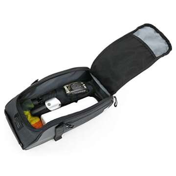 Roswheel Essentials Series 141466 Bike Trunk Bag Bicycle Rear Rack Pack Cycling Accessories Pannier, 8L Capacity