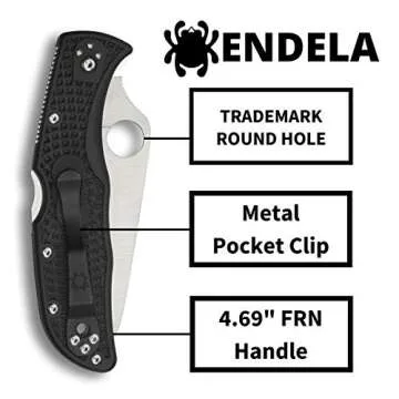Spyderco Endela Lightweight EDC Knife - VG-10 Steel Included
