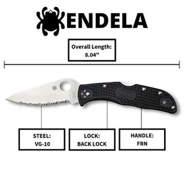Spyderco Endela Lightweight EDC Knife - VG-10 Steel Included