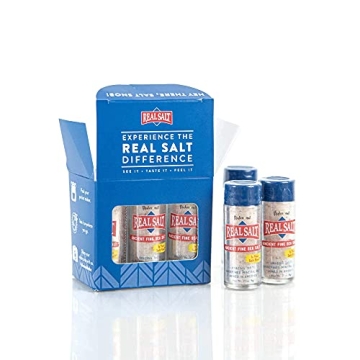 Redmond Real Sea Salt Pocket Shaker 6 Pack for Travel and Home