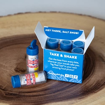 Redmond Real Sea Salt Pocket Shaker 6 Pack for Travel and Home