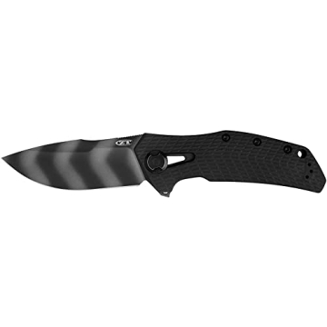 Zero Tolerance 0308BLKTS - Premium Drop Point Pocket Knife with KVT Opening