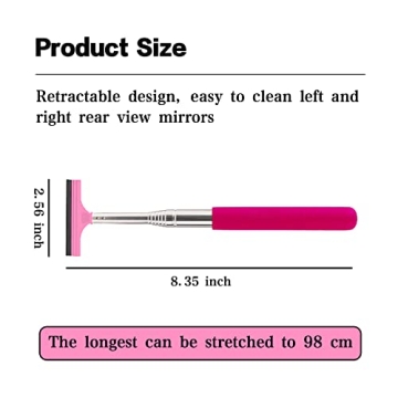 jeseny Car Rearview Mirror Wiper for Clear Visibility