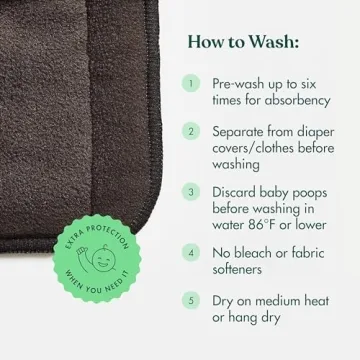 Naturally Nature Cloth Diaper Inserts Pack of 12