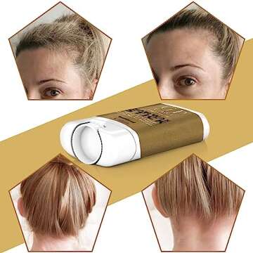 Hair Wax Stick Pomade Stick for Tames Flyaways, Wax Stick Pomade Gel for Wigs Edge Control Slick Stick Hair Pomade Stick Non-greasy Styling Wax for Texture, Shapes, Repair Frizz, Smoothing (0.56 oz)