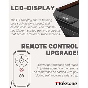 Maksone Under Desk Treadmill, Compact & Quiet for Home Office