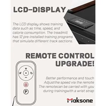 Maksone Under Desk Treadmill, Compact & Quiet for Home Office