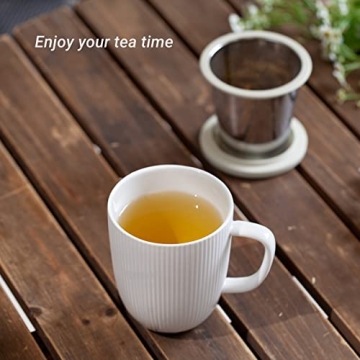 emoi Large Porcelain Tea Cup with Infuser
