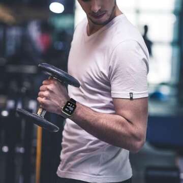 LANGXIAN Premium Silicone Compatible with Apple Watch Band 45mm 46mm 44mm 42mm 41mm 40mm 38mm, Sport Women Men Strap for iWatch Series 10 9 8 SE 7 6 5 4 3 2 1,Midnight 38/40/41/42mm (series10)-S/M