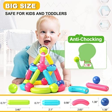 Educational Magnetic Blocks for Toddlers - Looivo Starter Set