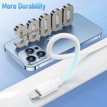 Kitminun MFi Certified Fast iPhone Charger 6ft Cable