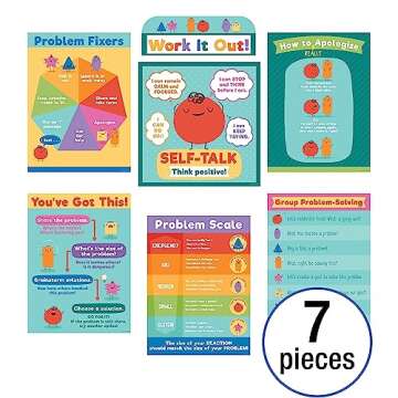 Carson Dellosa – Social Problem-Solving Bulletin Board Set, Classroom Décor, 7 Pieces