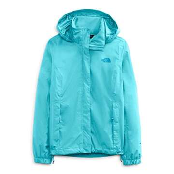 THE NORTH FACE Women's Resolve 2 Rain Jacket (Standard and Plus Size), Maui Blue, Medium