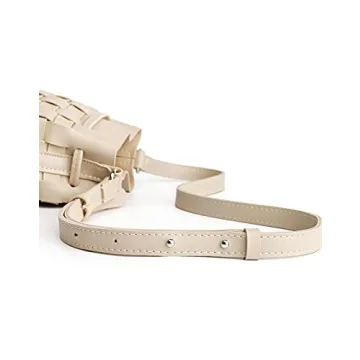 Trendy Vegan Leather Mini Bucket Crossbody Bag for Women