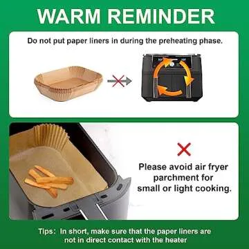 Convenient SIUDANGKA Air Fryer Liners for Easy Cleanup