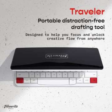 Freewrite Traveler | Lightweight and Portable Typewriter with E Ink Digital Screen for Distraction-F...